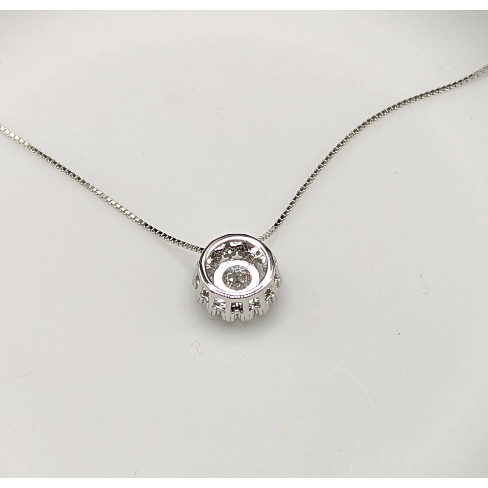 Certified 1 ct Genuine White Moissanite  necklace 925 Sterling silver 2. - Picture 4 of 8